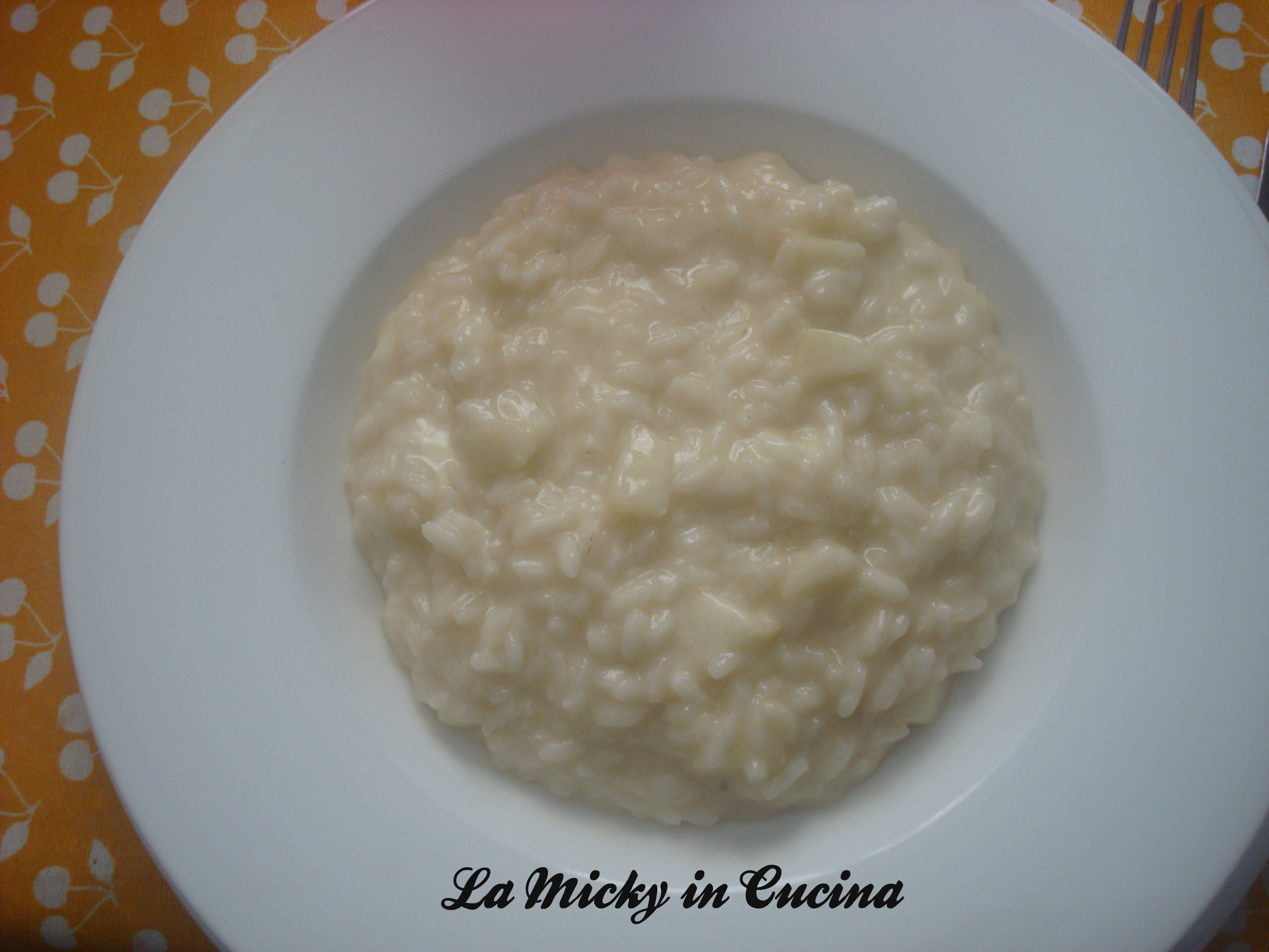 Risotto al pannerone e pere