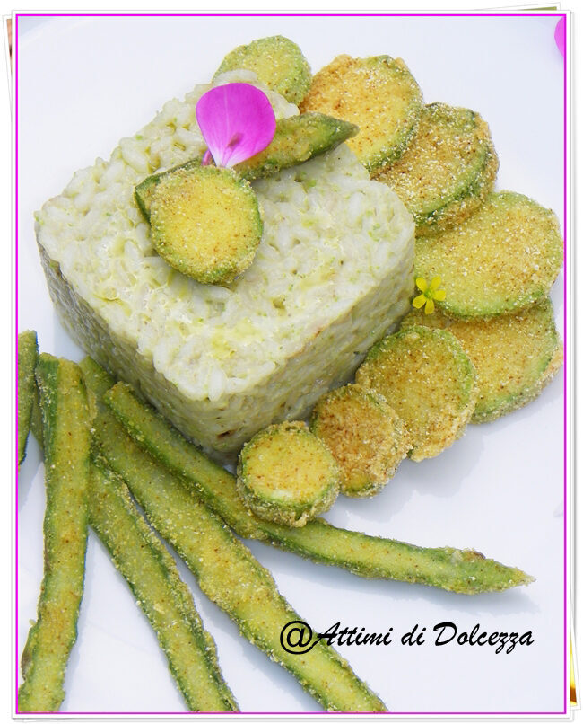 Risotto al pesto di zucchine