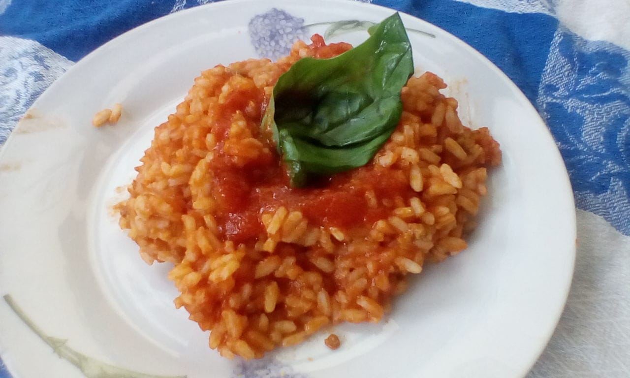 Risotto al pomodoro e basilico