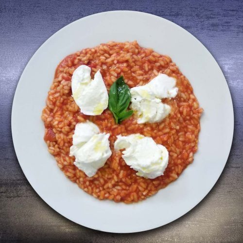 Risotto al pomodoro e burrata