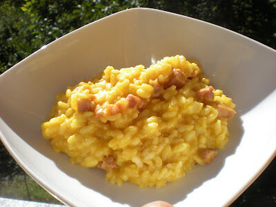 Risotto al profumo di zucca e pancetta