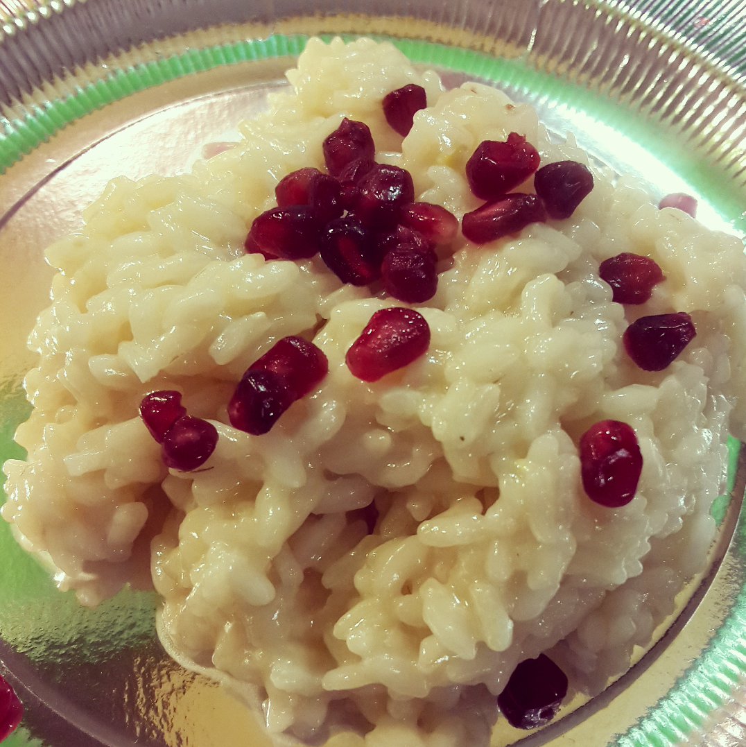 Risotto al prosecco e melagrana