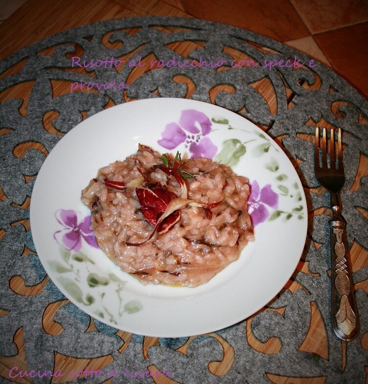 Risotto al radicchio e provola