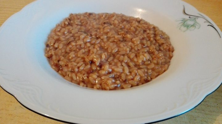 Risotto al radicchio e speck