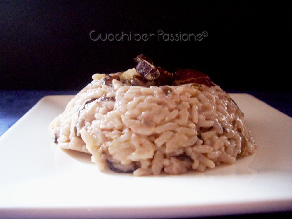 Risotto al radicchio tardivo e scamorza