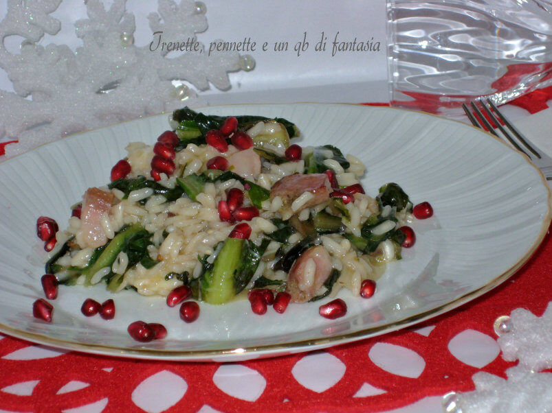 Risotto al radicchio verde e pancetta al profumo di melo…