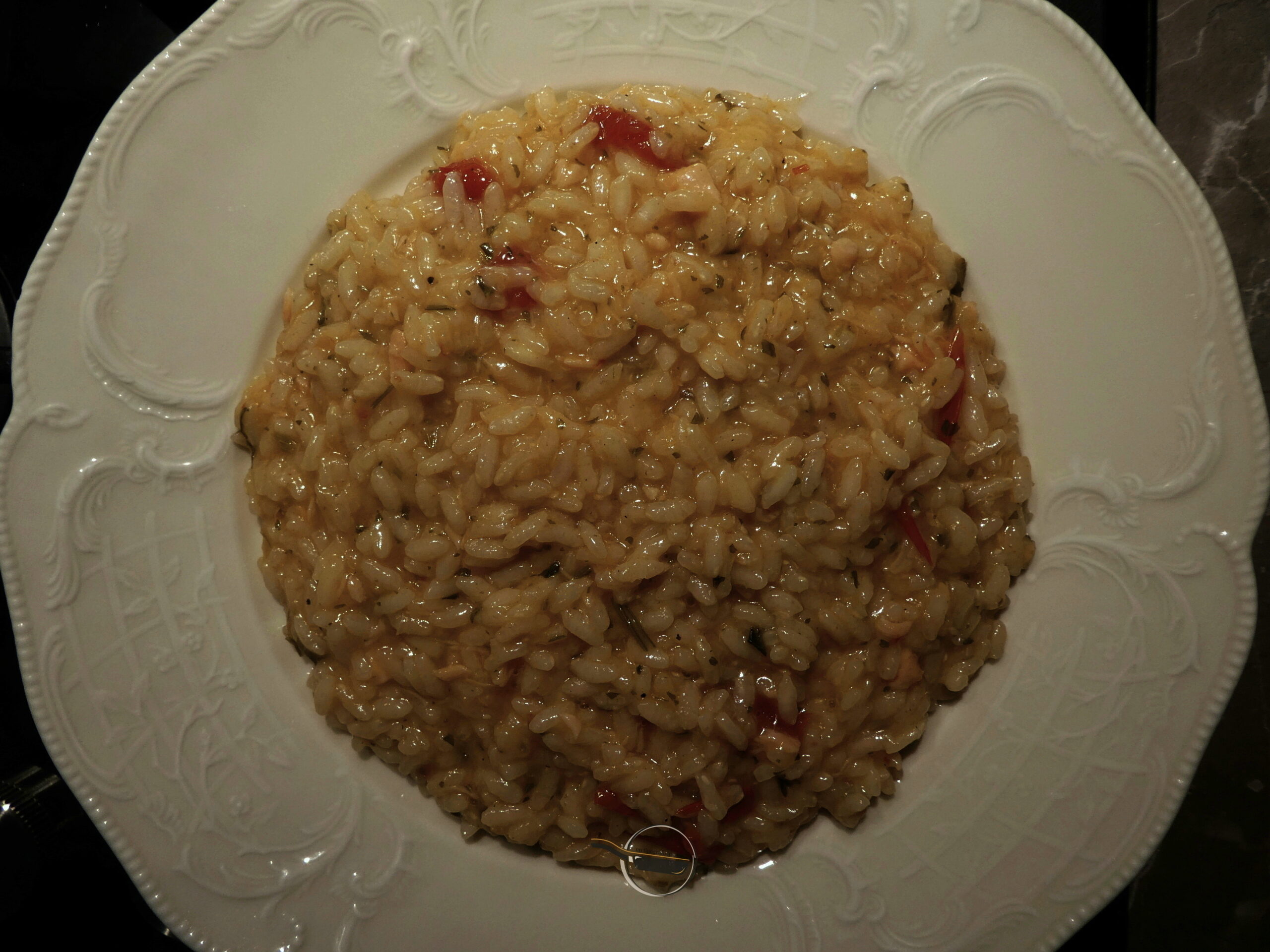 Risotto al salmone affumicato e pomodorini freschi…