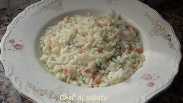 Risotto al salmone affumicato