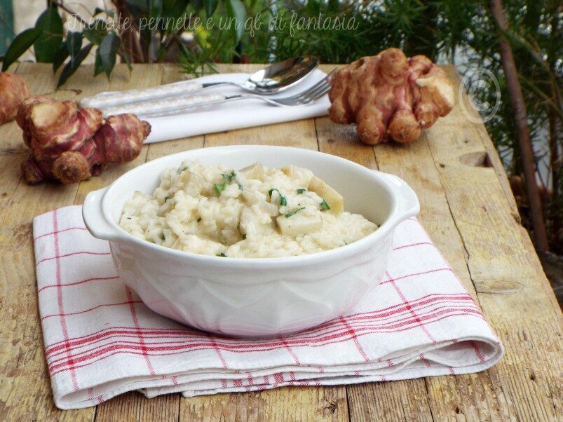 Risotto al topinambur