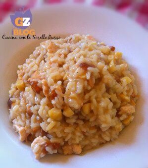 Risotto alla birichina con pollo, mandorle ed uvetta