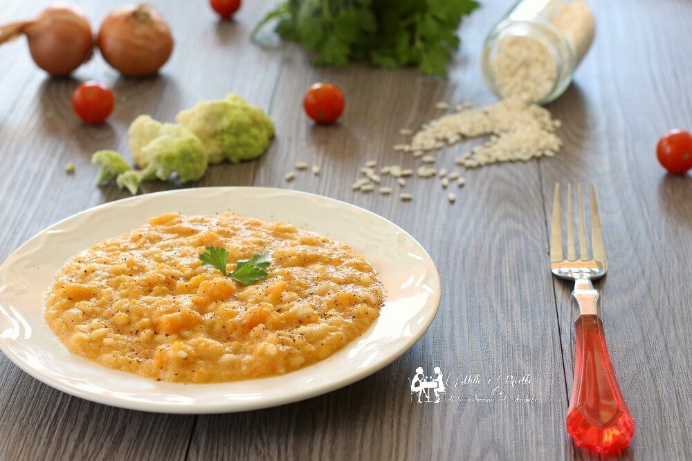Risotto alla crema di cavolfiore e zucca