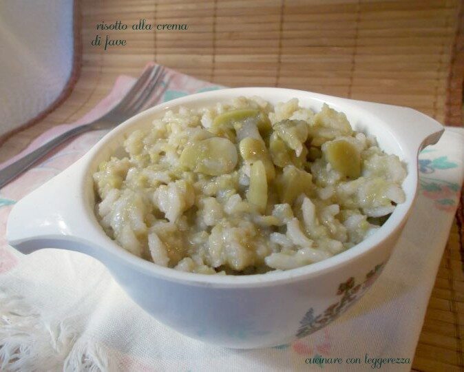 Risotto alla crema di fave