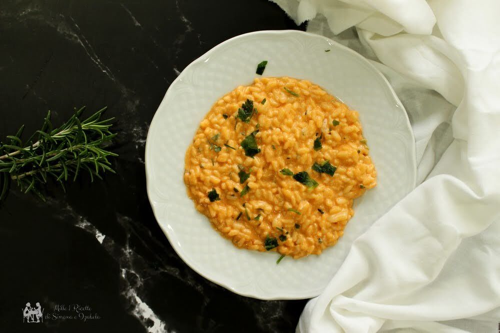Risotto alla crema di gamberi