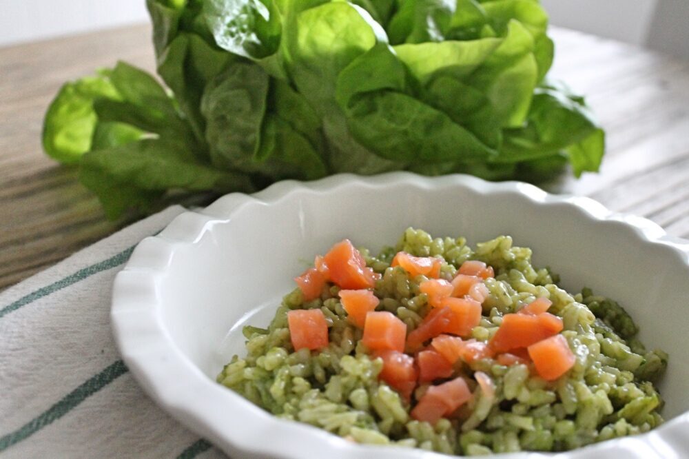 Risotto alla lattuga e salmone e coloriamo la giornata!!