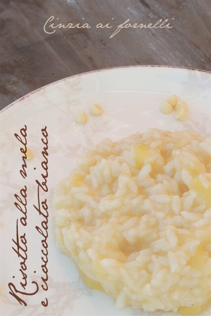 Risotto alla mela e cioccolato bianco col Bimby