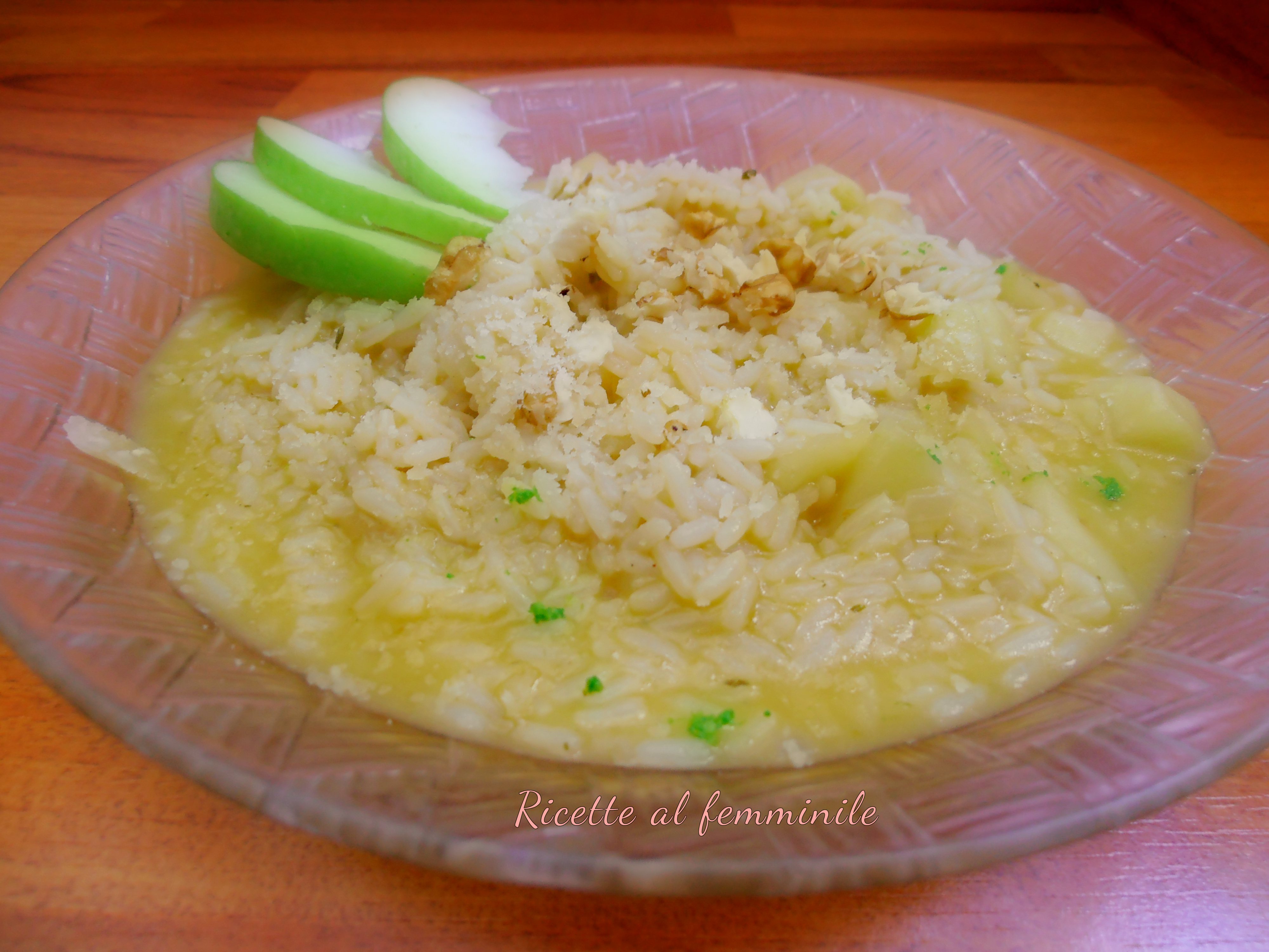 Risotto alla mela verde