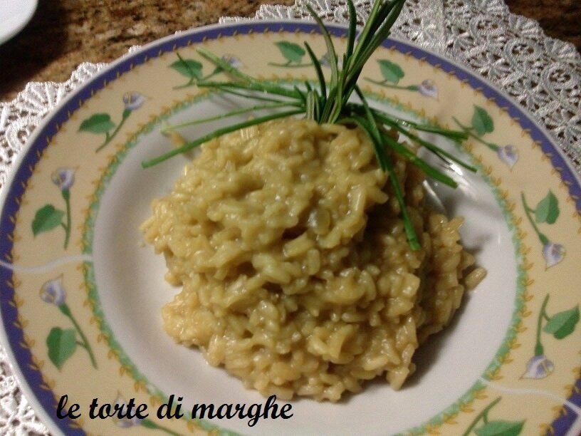 Risotto alla milanese con midollo di bue