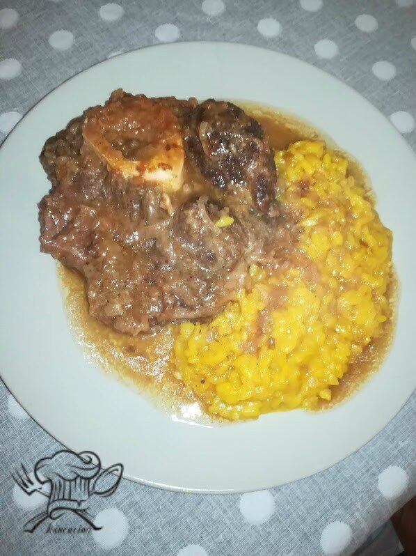 Risotto alla milanese con ossobuco