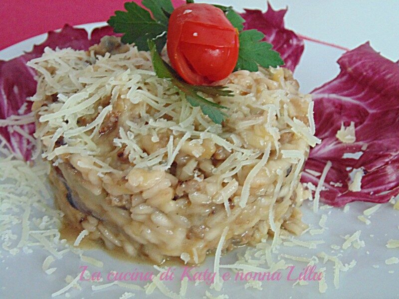 Risotto alla salsiccia filante