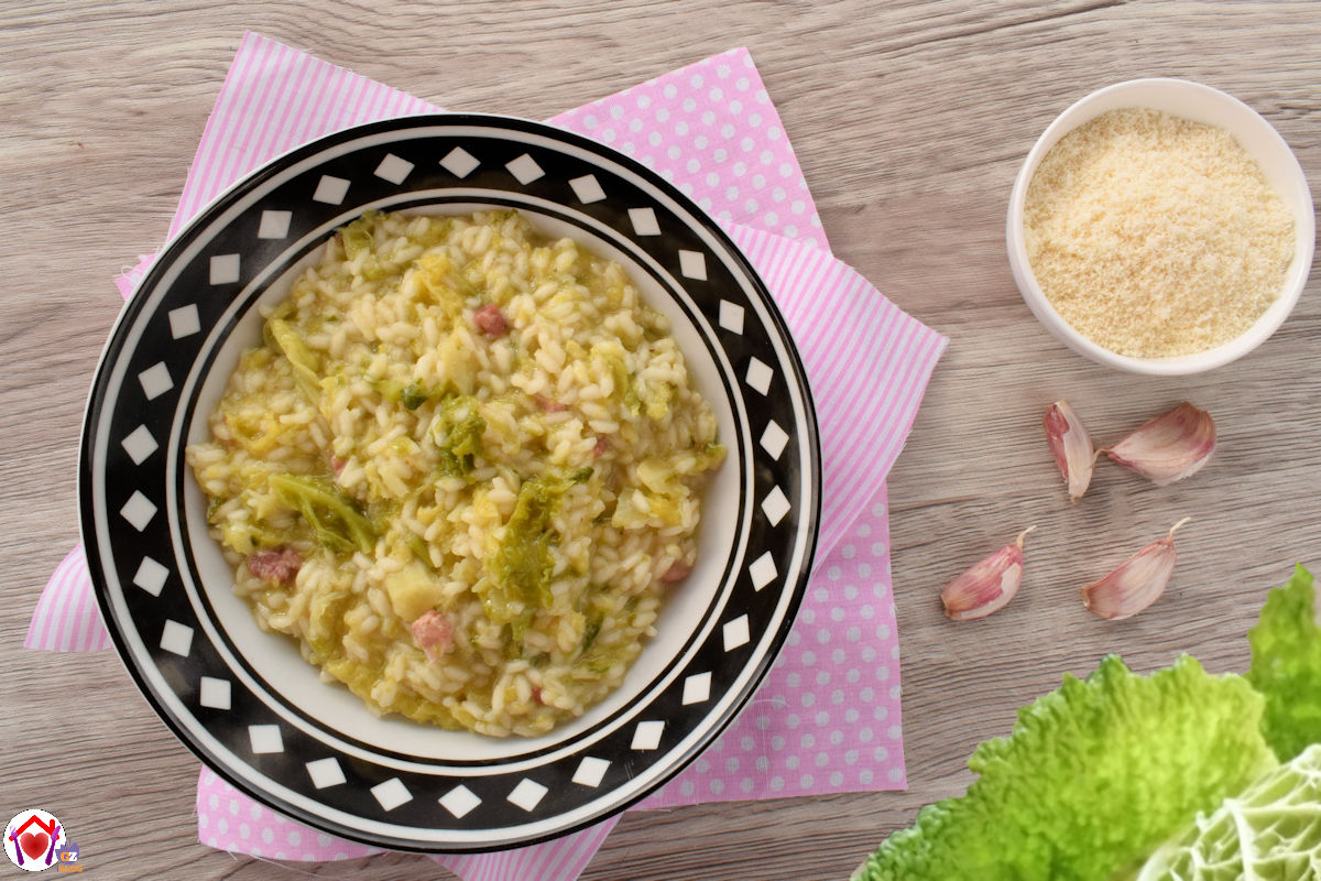 Risotto alla verza con salsiccia