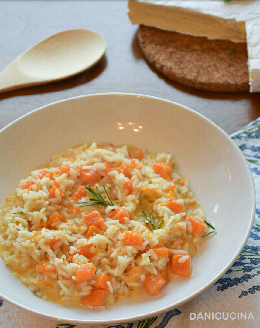 Risotto alla zucca e brie