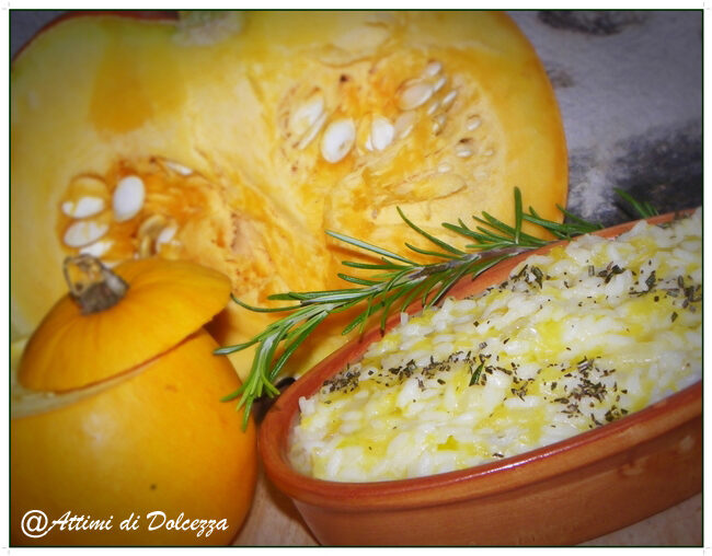 Risotto alla zucca e rosmarino