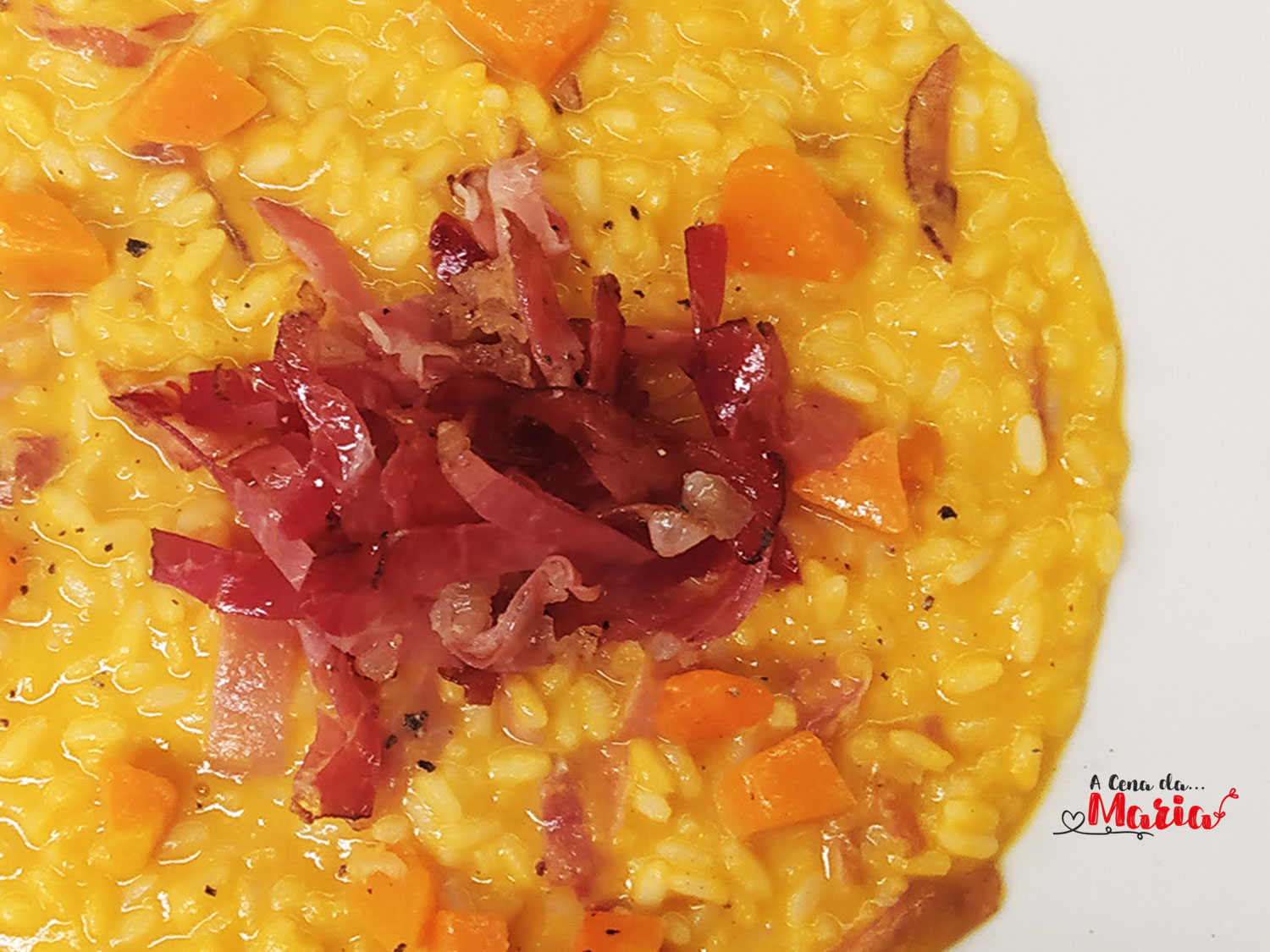 Risotto alla zucca e speck croccante