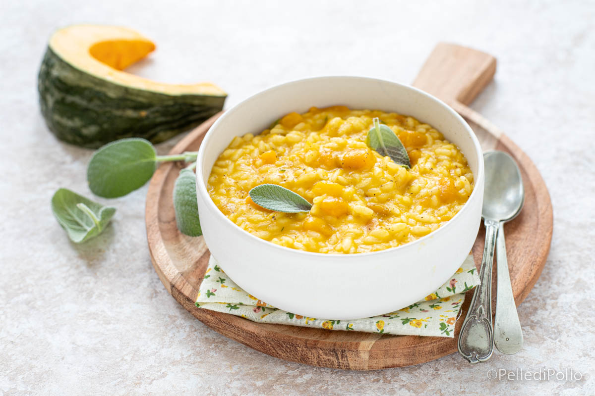 Risotto alla zucca semplice e cremoso