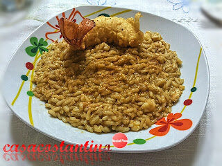 Risotto all’aragosta con tempura e bottarga
