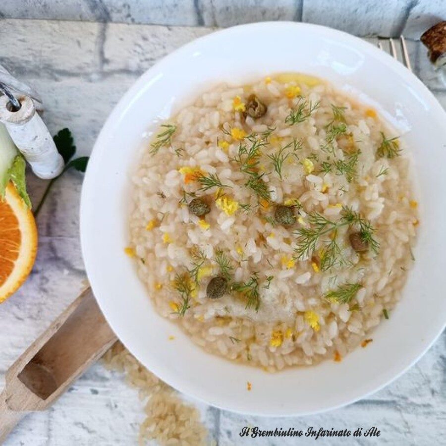 Risotto all’arancia e finocchi