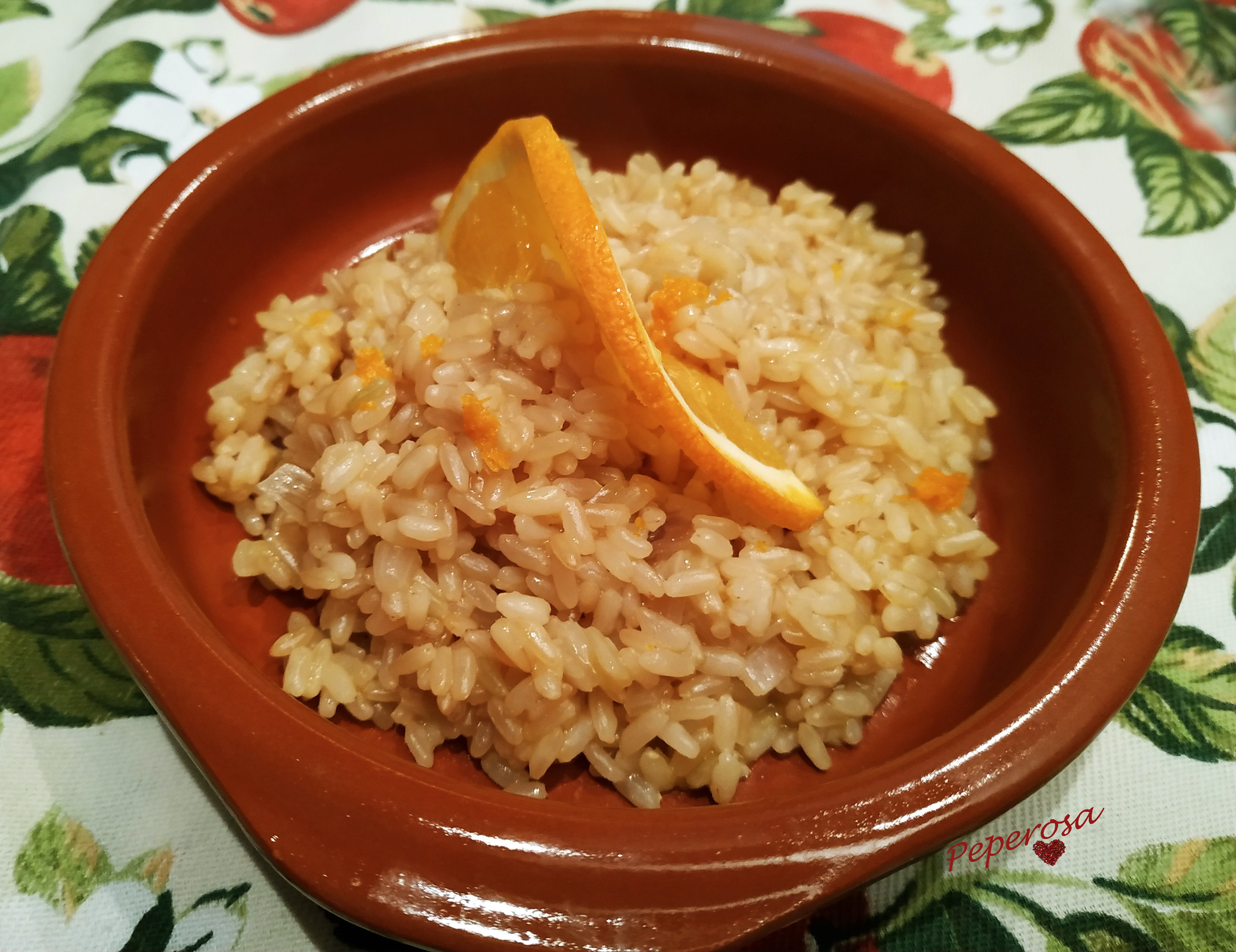Risotto all’arancia e taleggio