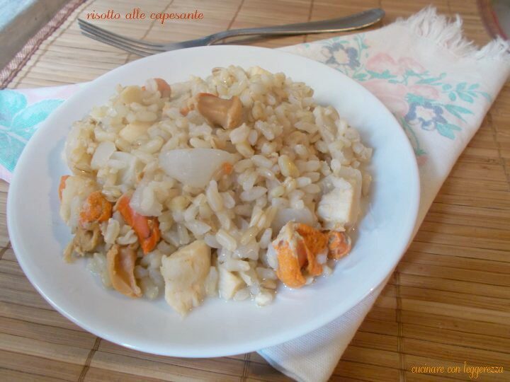 Risotto alle capesante