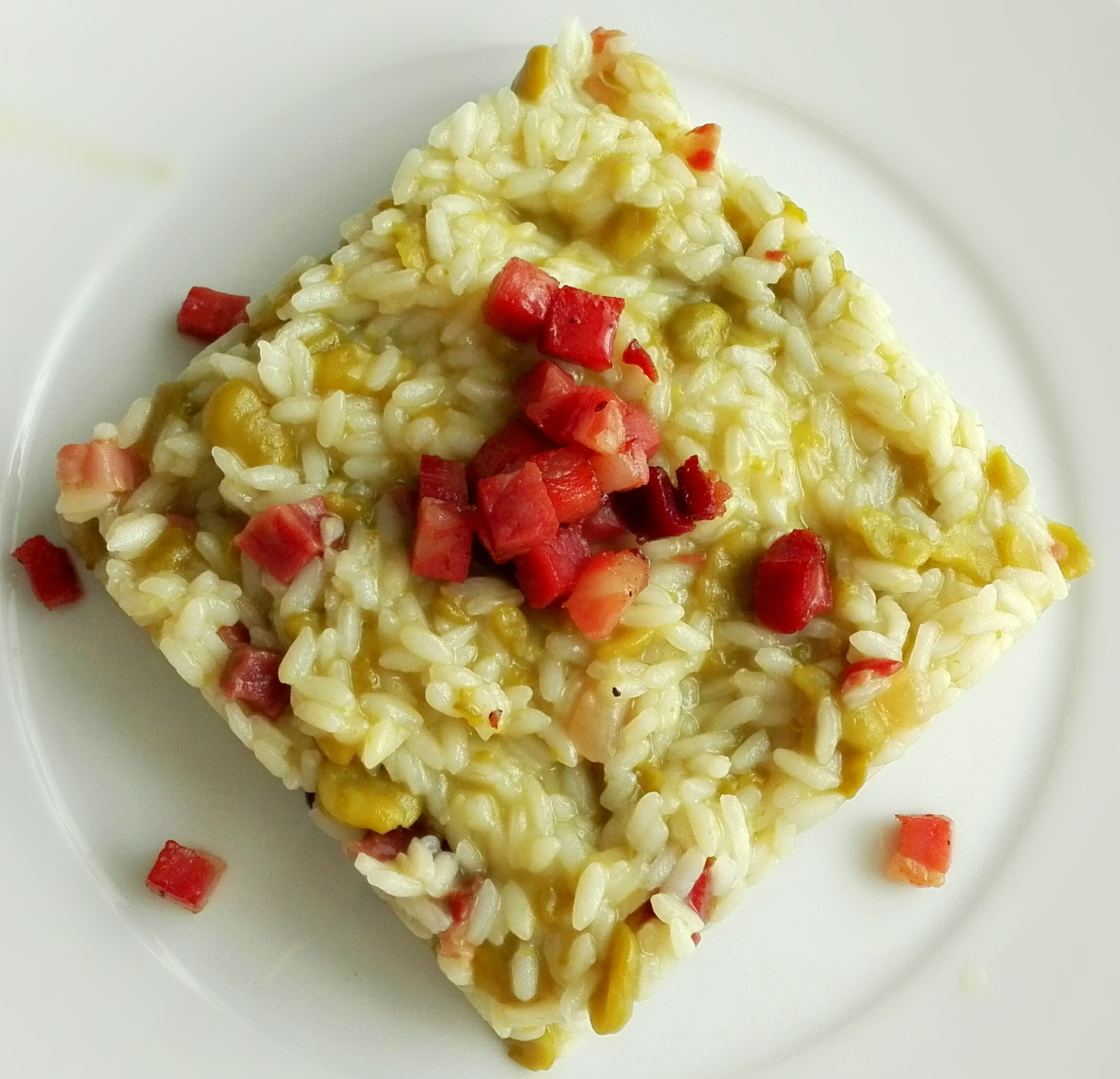 Risotto alle fave e speck