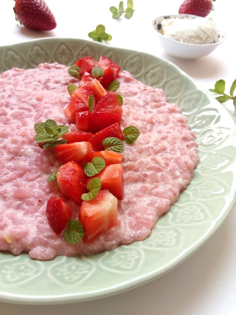 Risotto alle fragole e seirass
