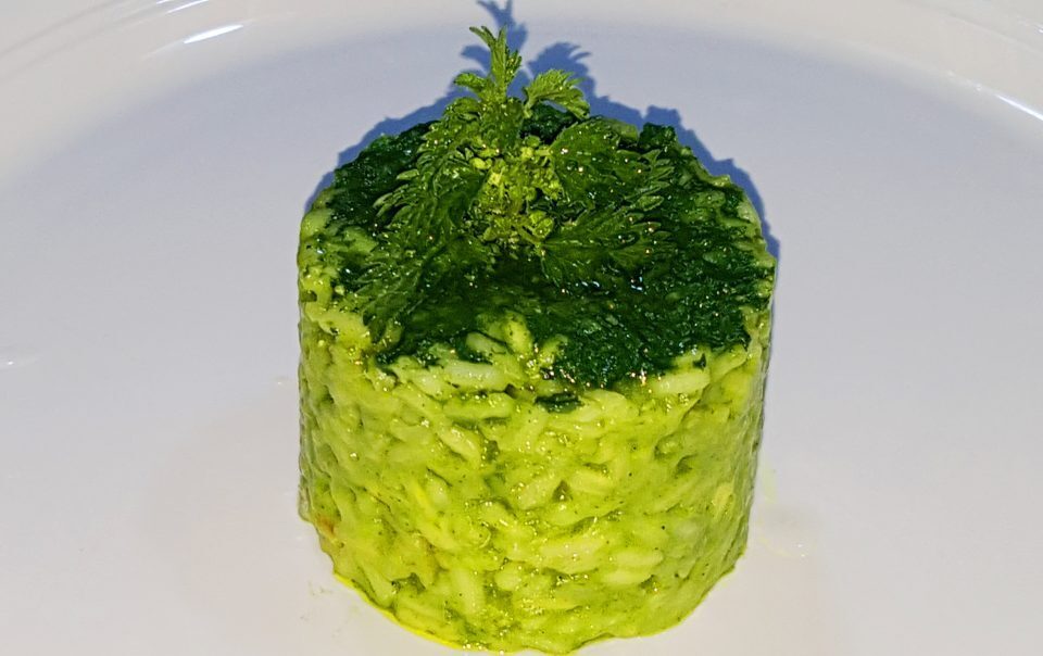 Risotto alle ortiche e pecorino