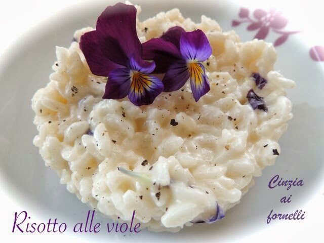 Risotto alle violette