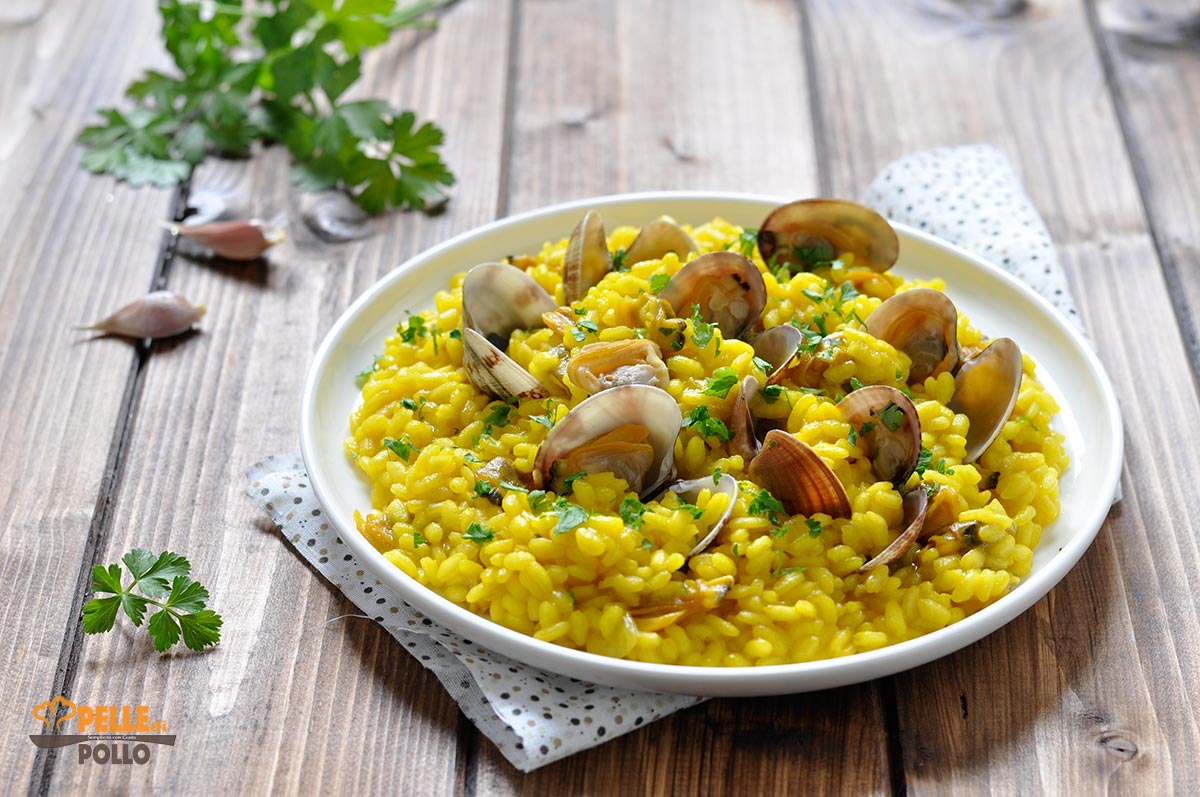 Risotto alle vongole e zafferano