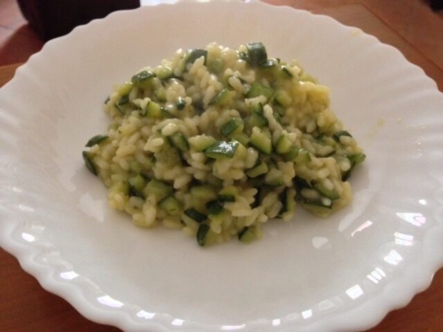 Risotto alle zucchine con curry