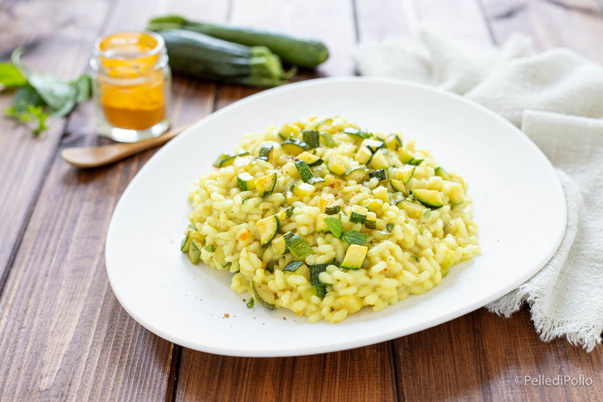 Risotto alle zucchine e curry