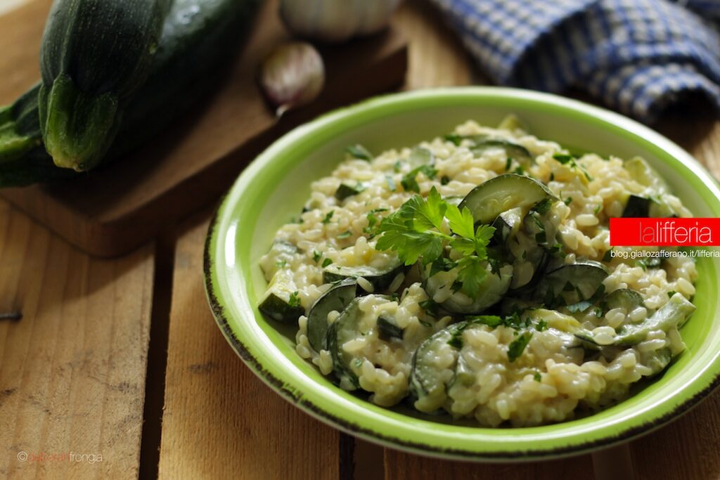 Risotto alle zucchine e robiola