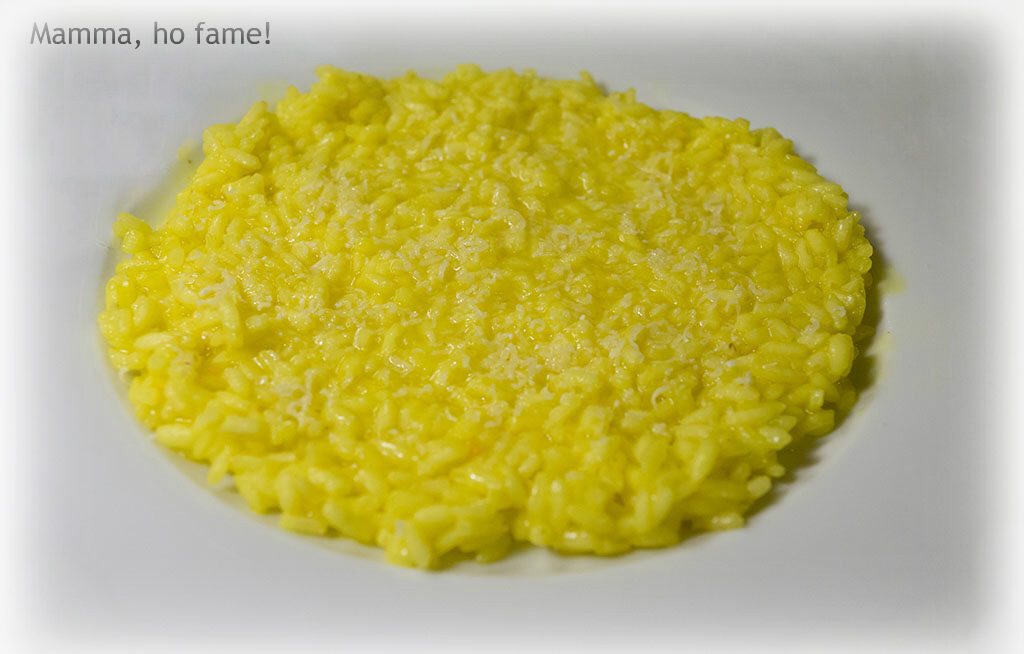 Risotto allo zafferano – versione vegetariana