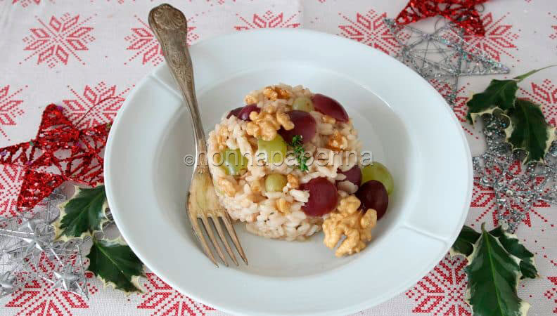 Risotto all’uva e noci, impossibile non cedere alla tentazione!