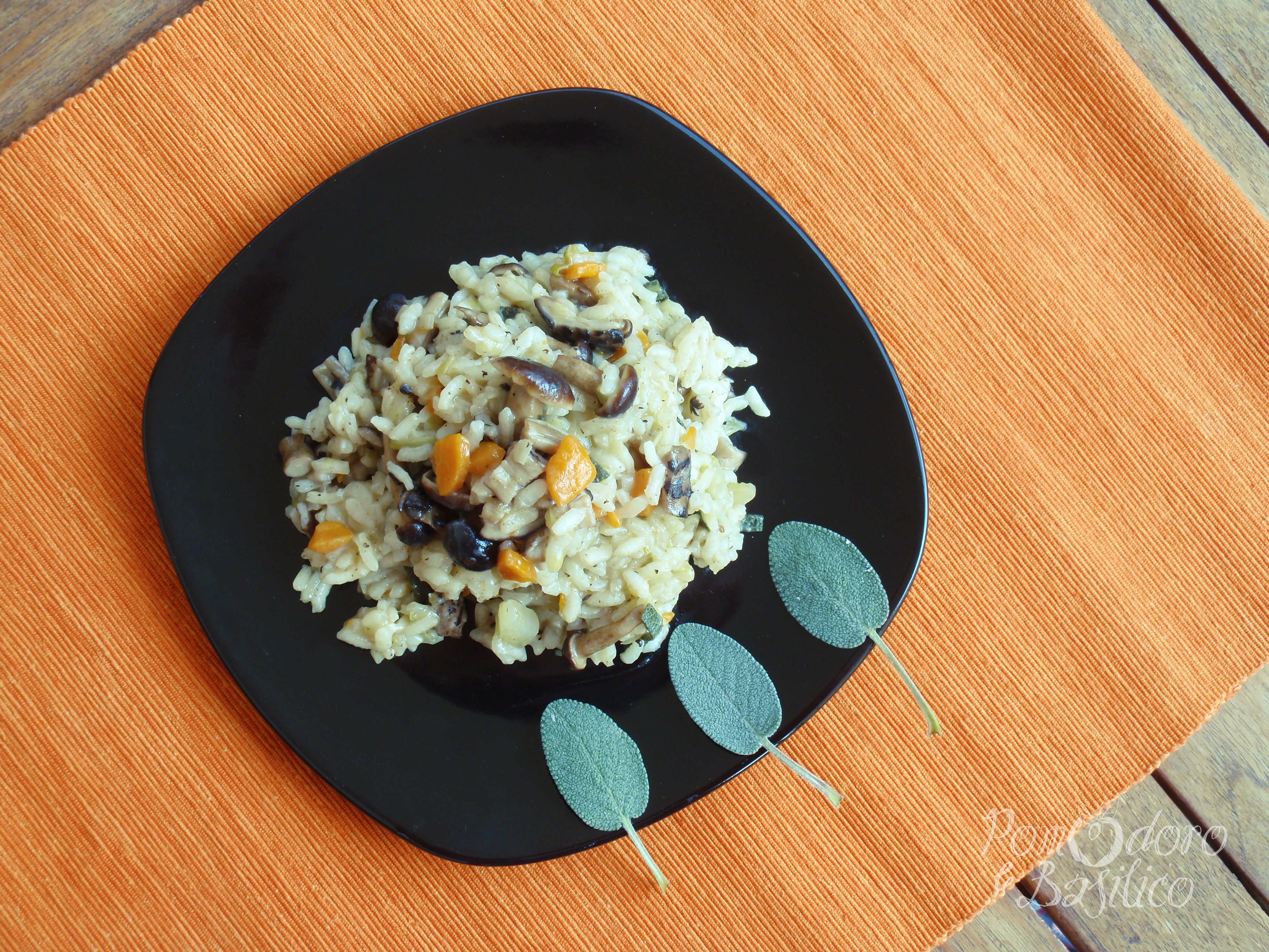 Risotto aromatico ai funghi