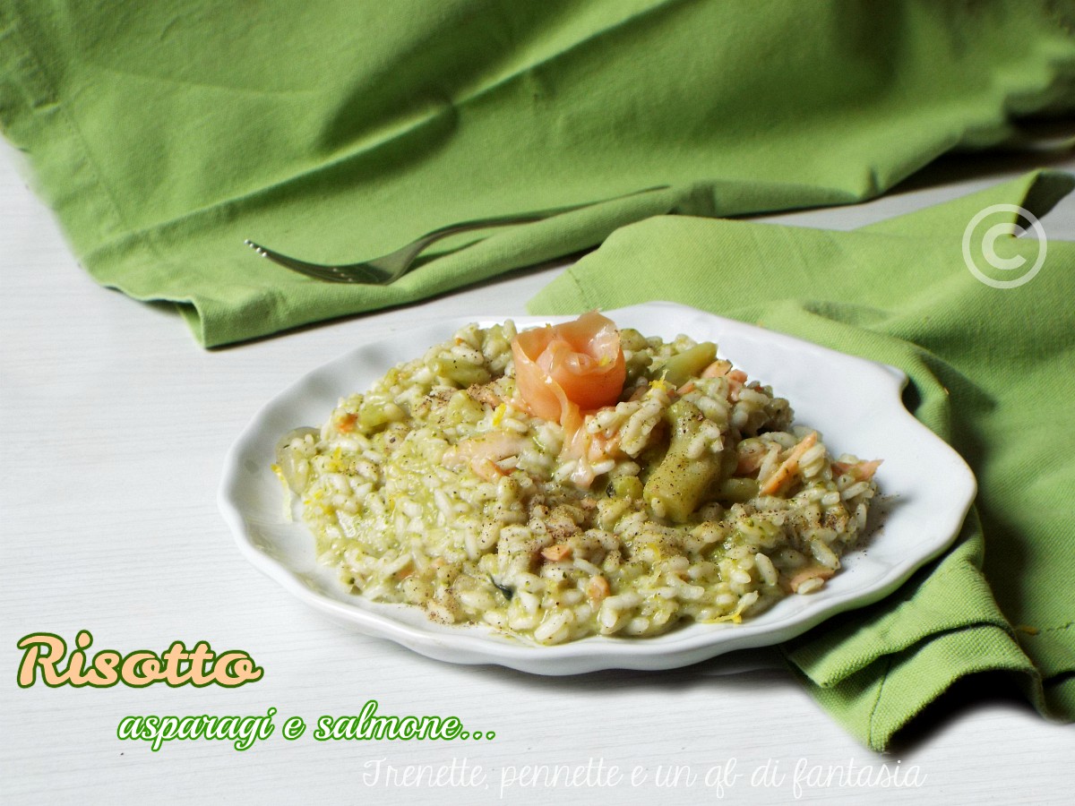 Risotto asparagi e salmone