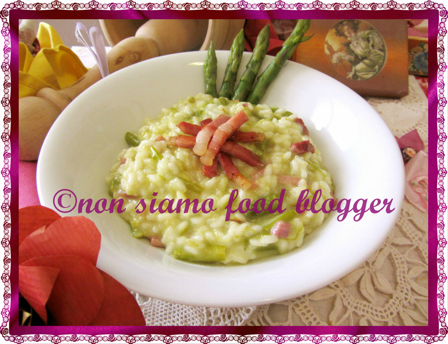 Risotto asparagi e speck