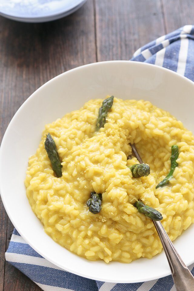 Risotto asparagi e zafferano