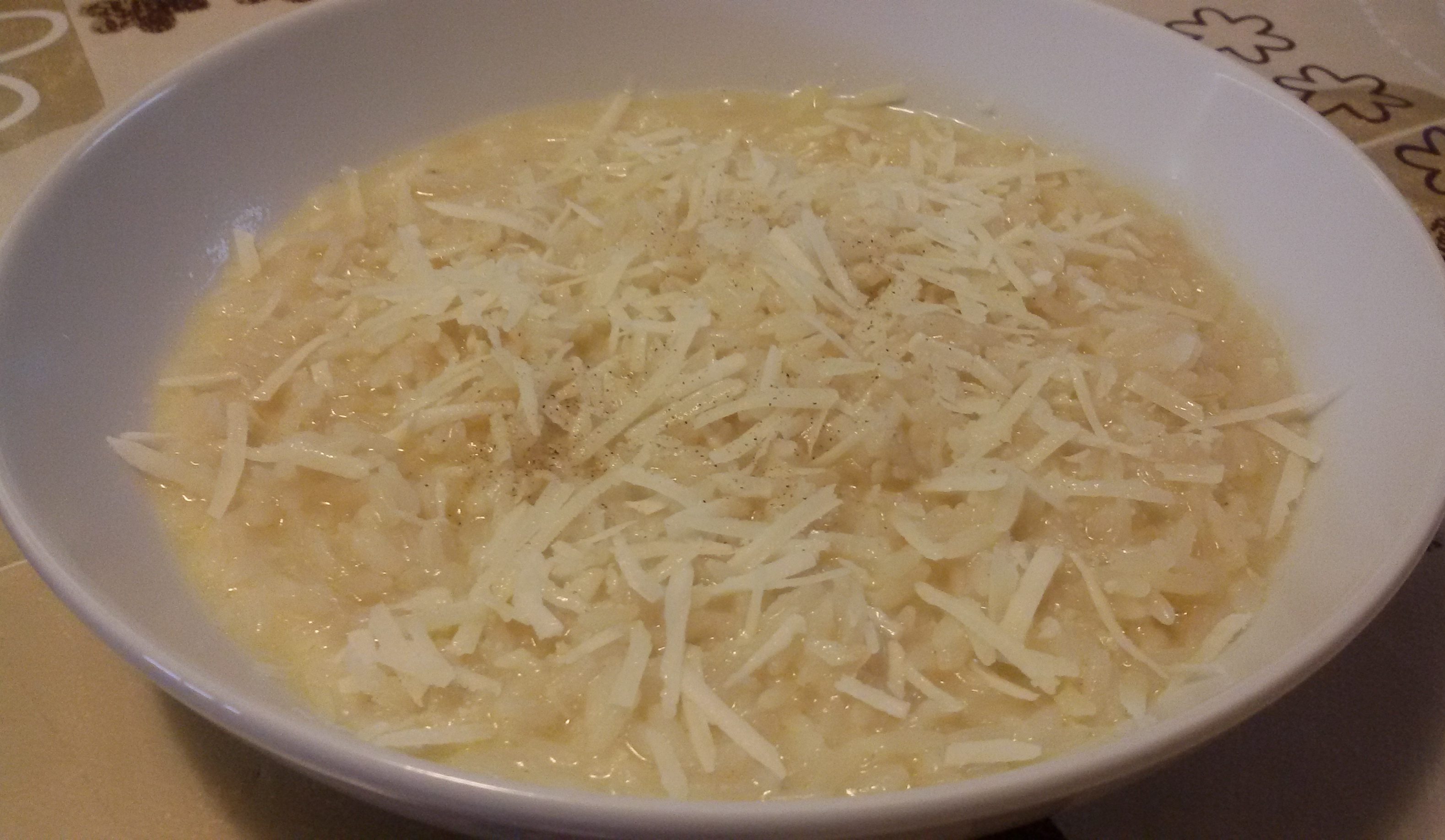 Risotto cacio e pepe