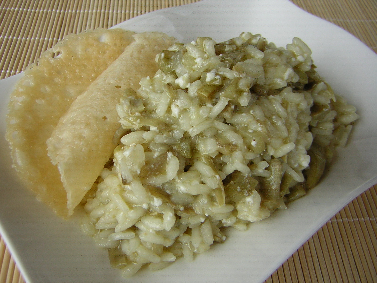 Risotto carciofi e ricotta di pecora