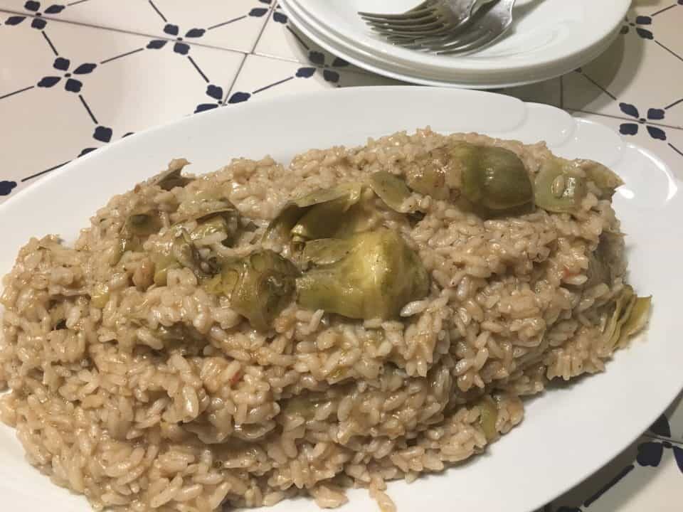 Risotto carciofini e cannella