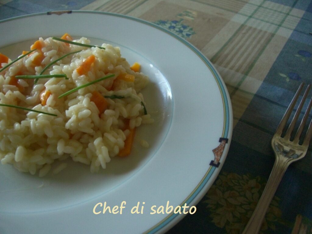 Risotto carote erba cipollina